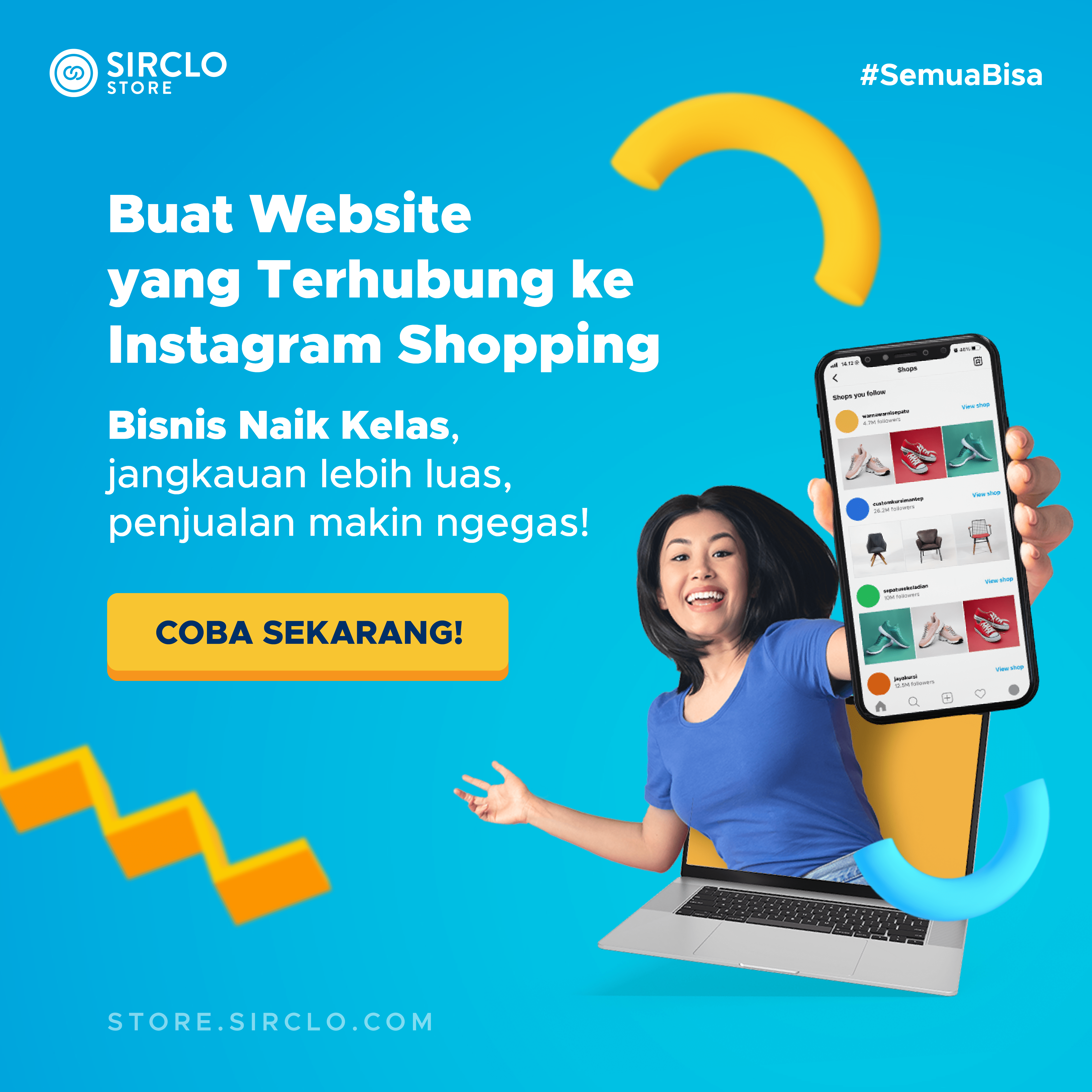 sirclo store buat website toko online